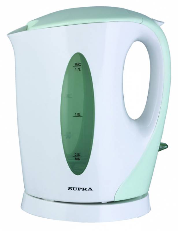 Чайник электрический Supra KES-1702 1.7л. 2200Вт белый/фисташковый (корпус: пластик)