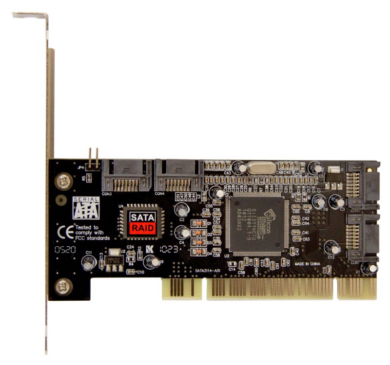 Контроллер PCI SATA 4-port +RAID bulk, ASIA PCI 3114 4P SATA