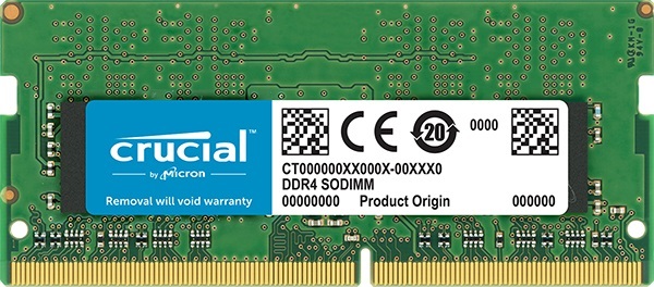 Память SO-DIMM ,4 GB,DDR4,PC17000/2133, Crucial, CT4G4SFS8213