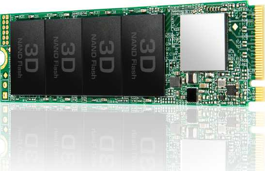 Твердотельный накопитель Transcend 128GB, M.2 2280,PCIe Gen3x4, 3D TLC, DRAM-less, TS128GMTE110S