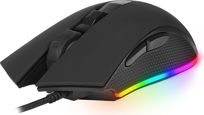 Мышь Sven RX-G750, оптическая, проводная, 6400 dpi, USB, цвет: чёрный