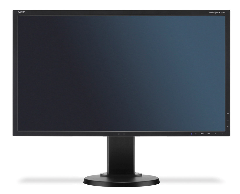 Монитор NEC 22" E223W-BK monitor,Black(250cd/m2,1000:1,5ms,1680x1050,178/178 16:10,1680x1050,Hight adj.:110,Swivel;Tilt;D-Sub,DVI-D;Internal PS;TCO6;I
