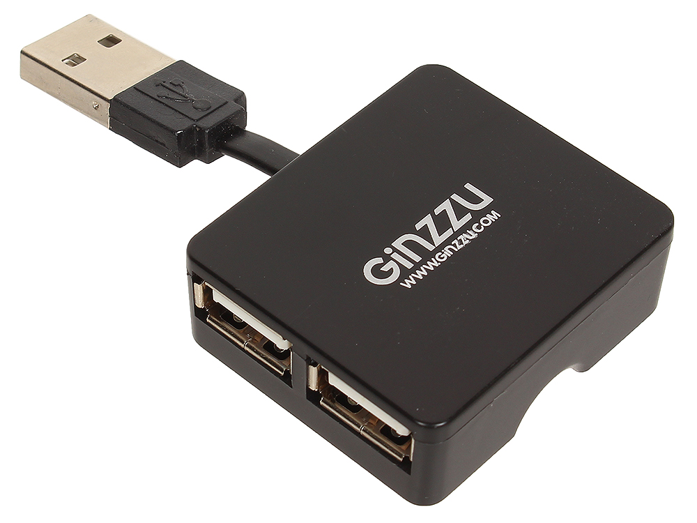 Концентратор,Ginzzu GR-414UB, ( 4 порта USB 2.0)