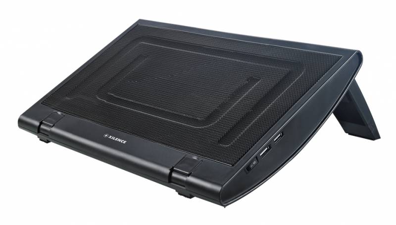 Подставка для ноутбука Xilence M600 (COO-XPLP-M600.B) 15"/2xUSB/1x200mm FAN/Metal+Plastic/Black