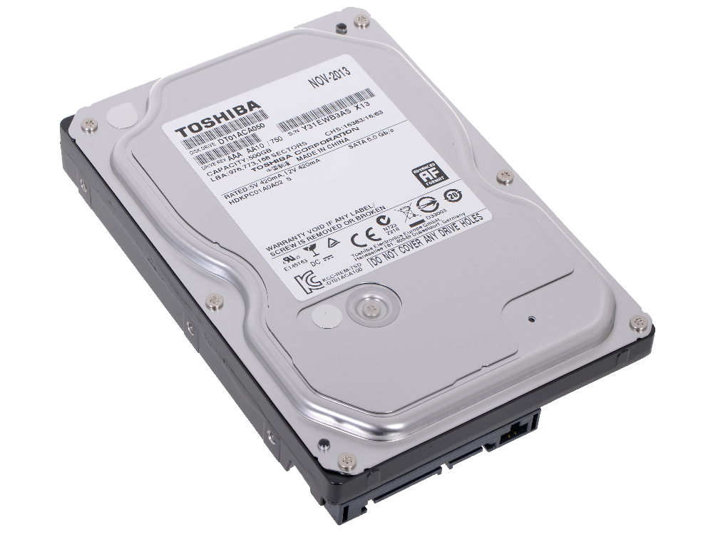 Жесткий диск,500 GB,7200,Toshiba,SATA-III,32Mb Cache, DT01ACA050