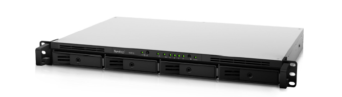 Сетевое хранилище Synology RS816, 2 гигабитных LAN-порта, 4 места для HDD, форм-фактор 2.5"/3.5", Marvell Armada 385 1800 МГц, 2 ядра, 1 Гб DDR3, 1U