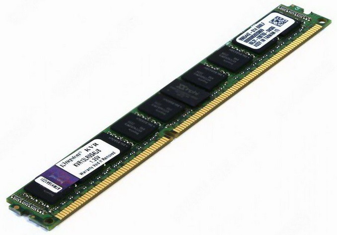 Память DIMM 8GB 1333MHz DDR3L ECC Reg CL9 SR x4 1.35V w/TS VLP, Kingston, KVR13LR9S4L/8