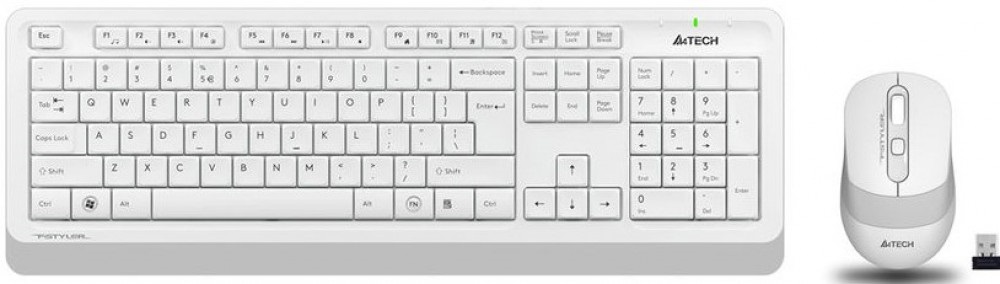 Клавиатура,A4 Tech Fstyler FG1010 USB,White/Grey, (kbd+mouse)