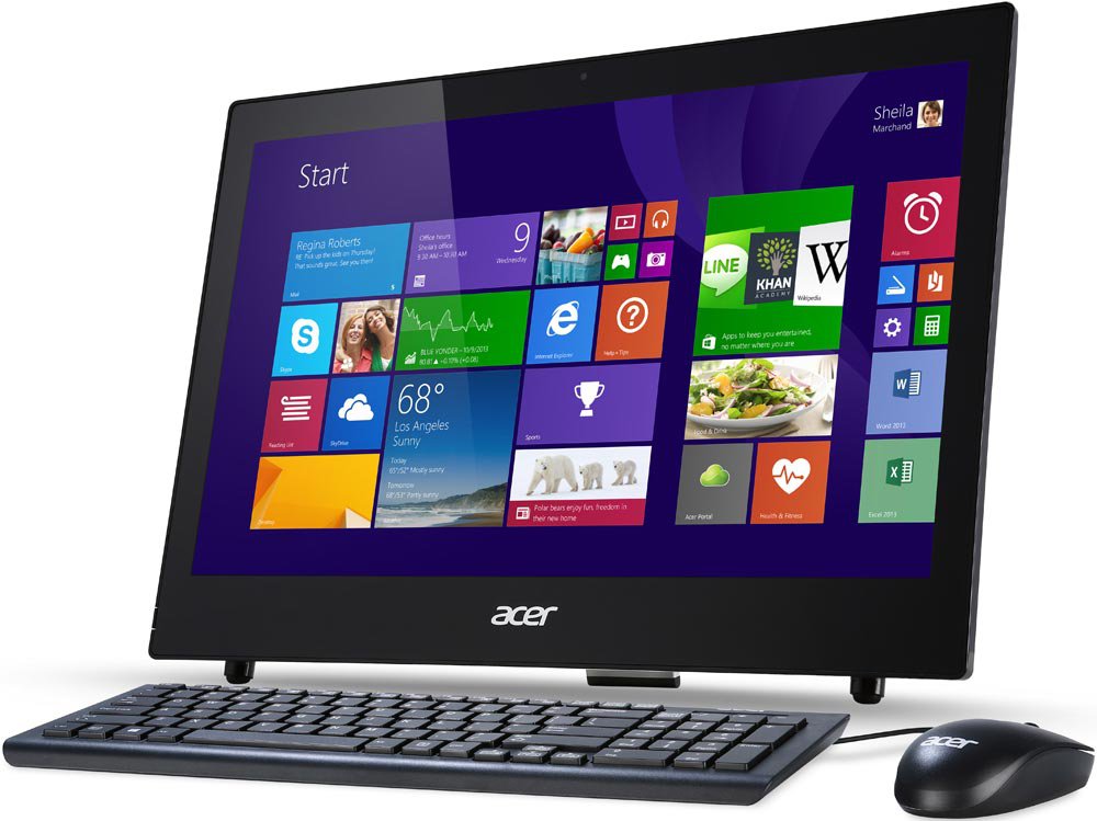 Моноблок Acer Aspire Z1-601 (18.5" Cel N2830/4Gb/500Gb/DVDRW/Free DOS/WiFi/BT/клавиатура/мышь/Cam), DQ.SY7ER.007