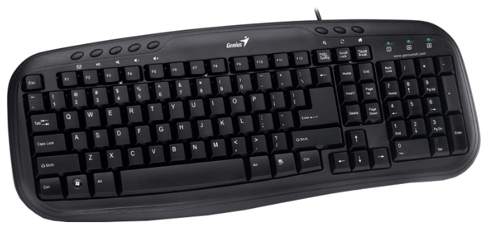 Клавиатура,Genius KB-M200 USB,Black, Multimedia Keyboard