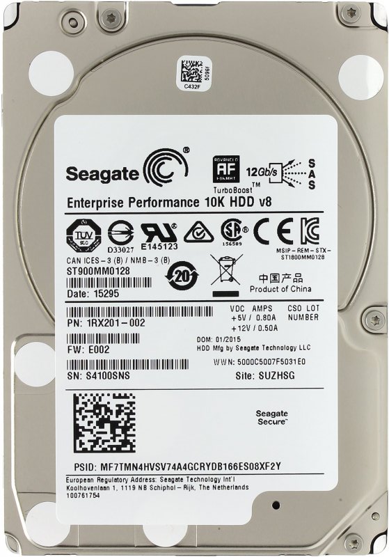 Жесткий диск Seagate Original SAS 2.0 900Gb ST900MM0128 Savvio (10000rpm) 64Mb 2.5"