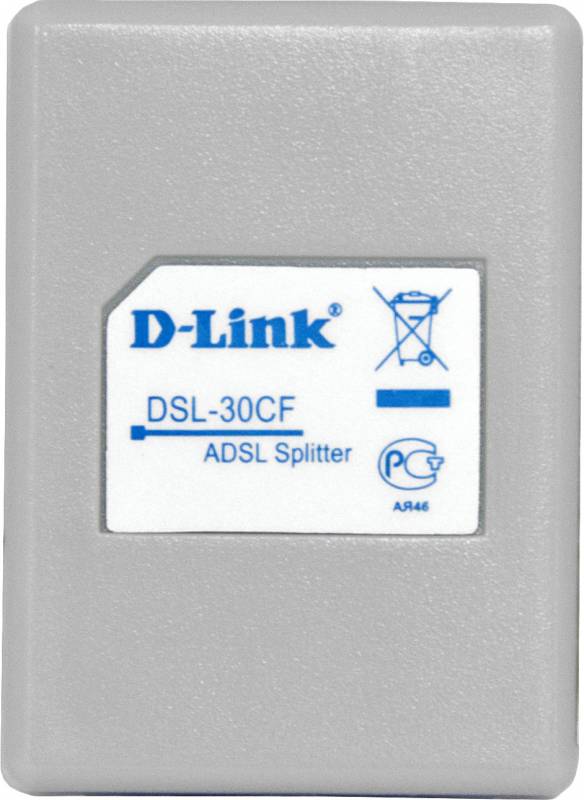 Сплиттер,D-Link ADSL-splitter, DSL-30CF/RS