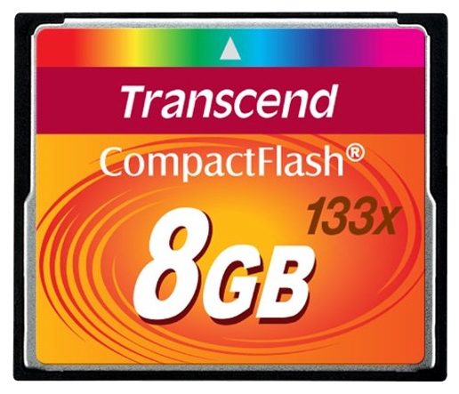 Карта памяти Transcend 8GB CF Card (133X), TS8GCF133