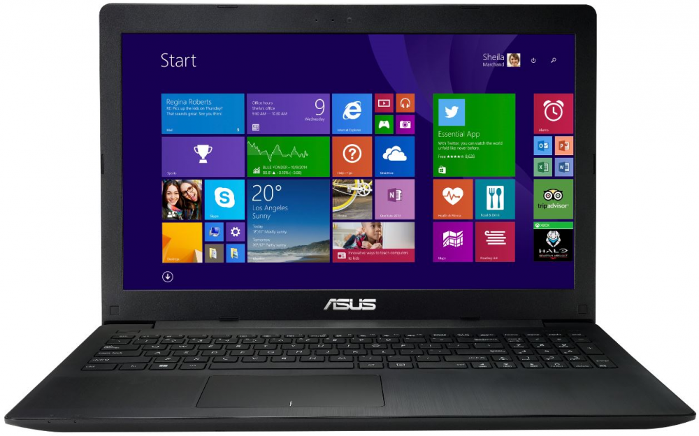 Ноутбук ASUS X553MA (15.6 1366x768, Intel Celeron N2840 2.16GHz, 2Gb, 500Gb, no ODD, Camera, Wi-Fi, Windows 8), 90NB04X6-M14940