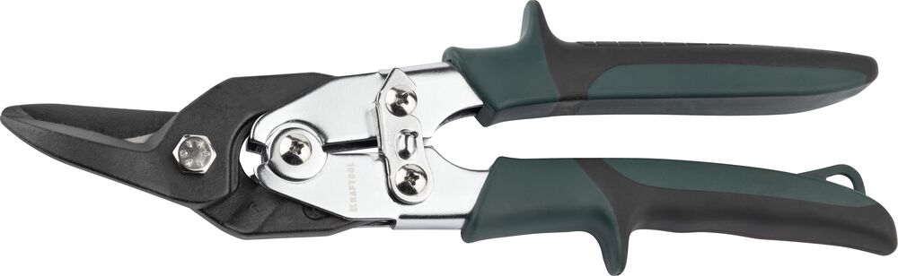 Ножницы по твердому металлу KRAFTOOL "SUPER-Kraft" 260мм, левые, с двойн рычаж передач,Cr-MO, режущ 