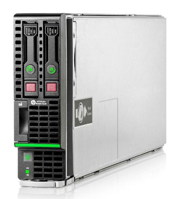 Сервер HP BL420c Gen8 (E5-2430 1P 12GB Svr), 668357-B21
