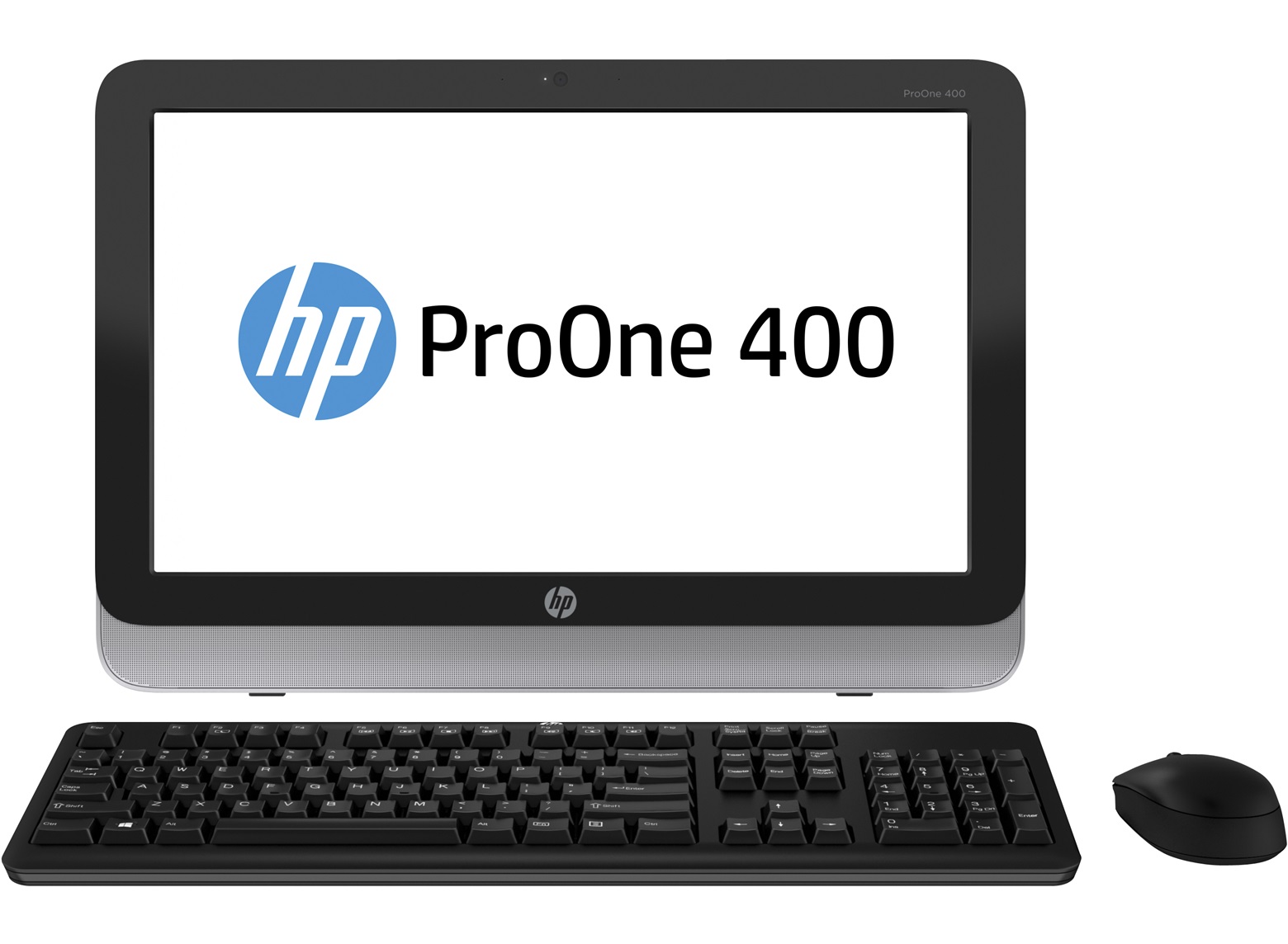 Моноблок HP ProOne 400 AIO (19.5" HD P G3220T/4Gb/1Tb 7.2k/DVDRW/W8.1EM/WiFi/BT/клавиатура/мышь), D5U17EA