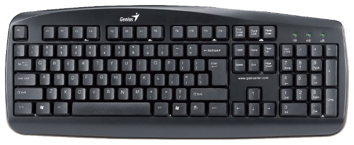 Клавиатура,Genius KB-110 PS/2,Black