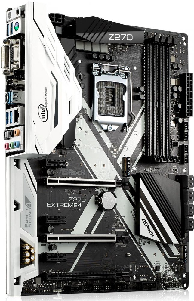 Материнская плата Asrock Z270 EXTREME4 Soc-1151 Intel Z270 4xDDR4 ATX AC`97 8ch(7.1) GbLAN RAID+DVI+HDMI