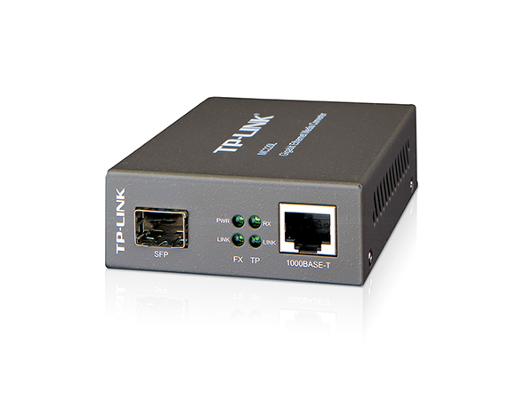 Медиаконвертер,TP-Link Ethernet MC220L, 1000Mbps RJ45 to 1000Mbps SFP slot supporting Mini