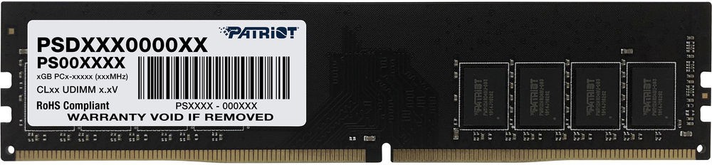 Память DIMM 8 GB,DDR4,PC25600/3200,Patriot, Signature Line, PSD48G320081