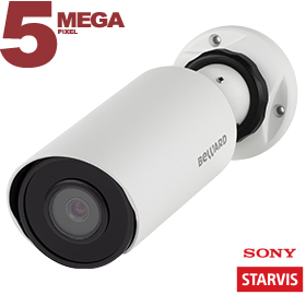 Bullet IP камера с ИК подсветкой Beward SV3210R2 5 Мп, 1/2.8'' КМОП Sony Starvis, 0.006 лк (день)/0.