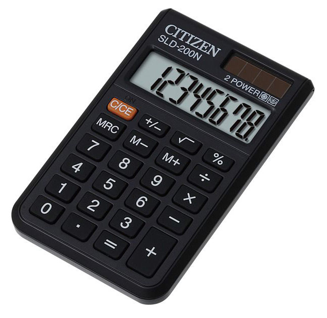 Калькулятор Citizen SLD-200N, 8 разрядов