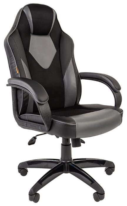 Компьютерное кресло Chairman Game 17 Россия экопремиум черный/серый