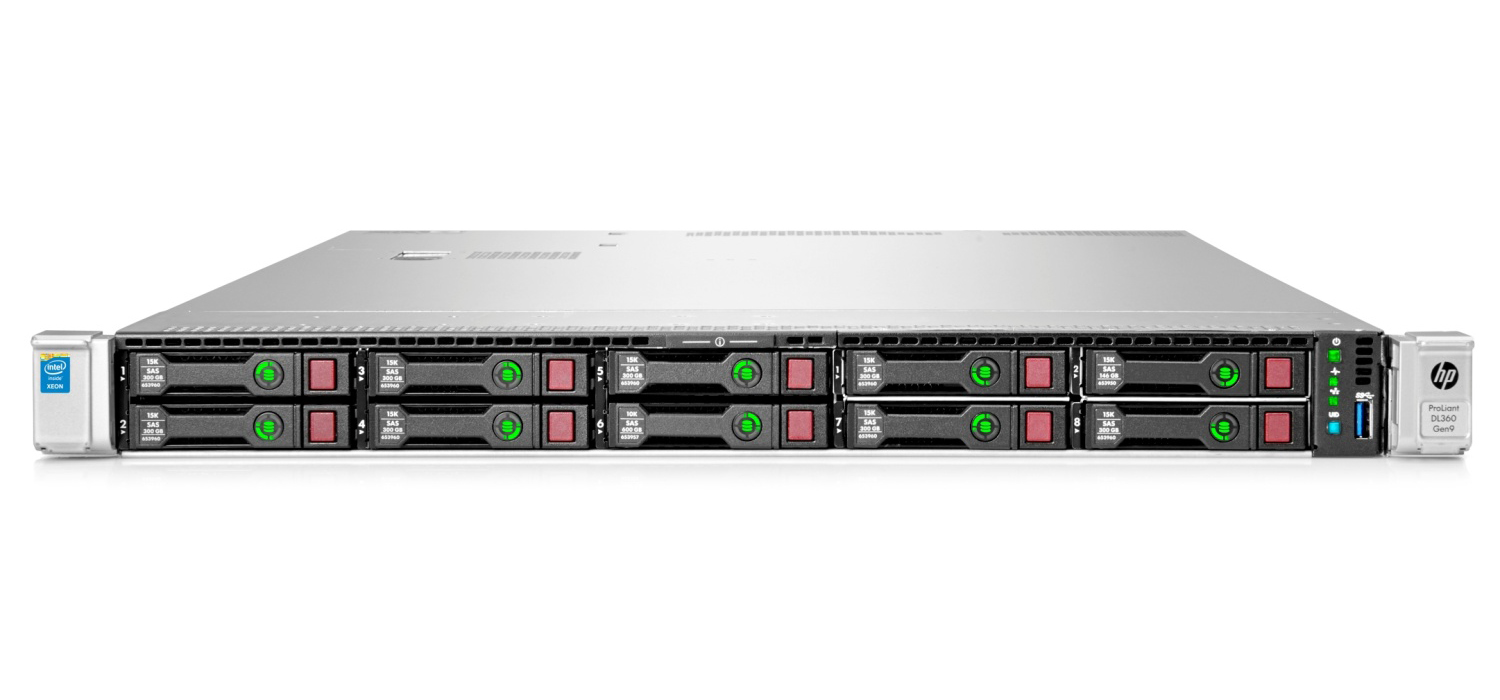 Сервер HP ProLiant DL360 Gen9 1xE5-2603v4 1x8Gb x8 2.5" H240ar 1x500W 3-3-3 (818207-B21)