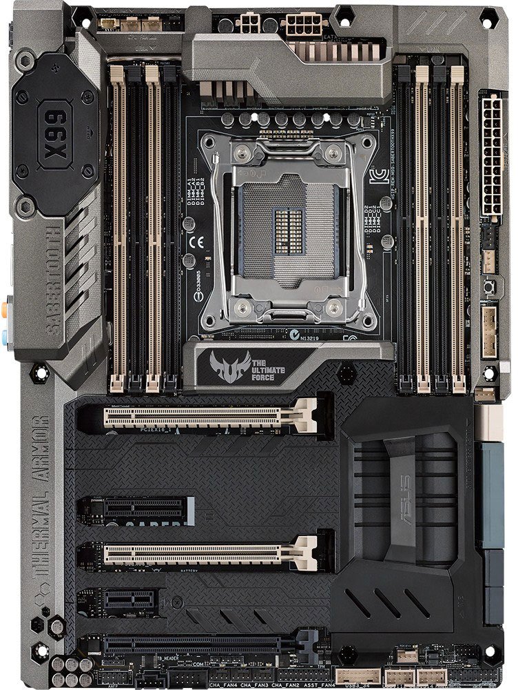 Материнская плата MB ASUS X99 s2011-3(Core™ i7) 8xDDR4(64Gb), 6x PCIe 3.0/2.0 x16, 1 x PCIe 2.0 x4, 1 x PCIe 2.0 x1, 8xAudio, 2xGBL, 8 x SATA 6Gb/s, 1