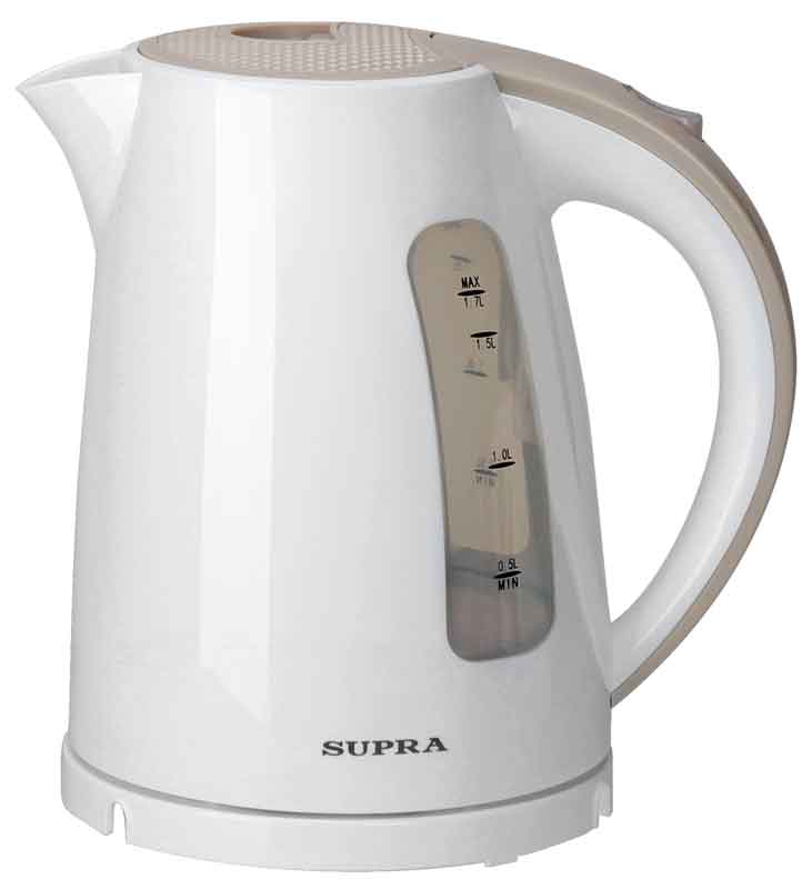 Чайник электрический Supra KES-1726 1.7л. 2200Вт белый/бежевый (корпус: пластик)