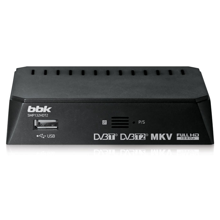 Ресивер DVB-T2 BBK SMP132HDT2 темно-серый