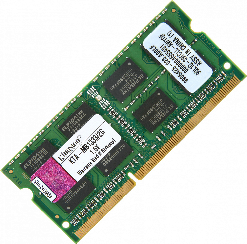 Память SO-DIMM ,1 GB,DDR2,PC5300, Kingston, KVR667D2S5/1G