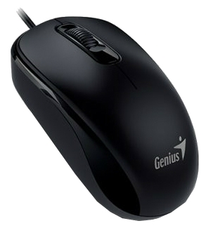 Мышь Genius DX-110 Black, оптическая, 1200 dpi, 3 кнопки, USB, 31010116100