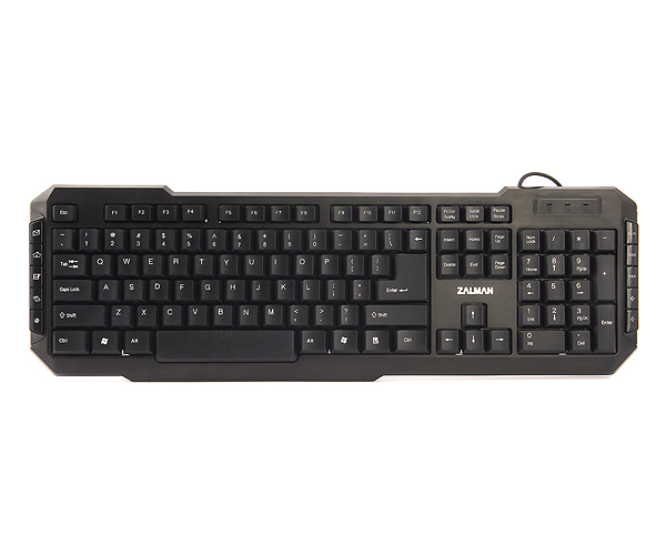Клавиатура ZALMAN ZM-K200M, мембранная, USB, мультимедийная, лазерная гравировка клавиш, 10 млн. нажатий