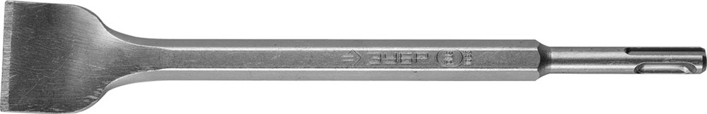 Зубило ЗУБР ЭКСПЕРТ плоское изогнутое для перфораторов SDS-Plus, 40x250мм, 29364-40-250