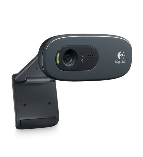 Веб-камера Logitech HD Webcam C270, USB 2.0, 1280*720, 3Mpix foto, Mic, Black, 960-001063