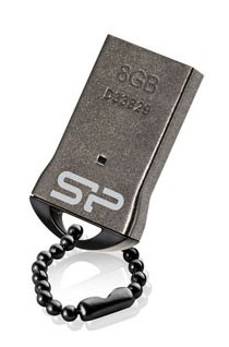 Флеш-диск,8 GB,USB 2.0,Silicon Power Touch T01 black, SP008GBUF2T01V1K