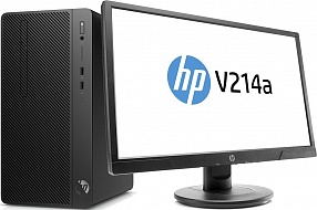 Компьютер с монитором HP  Bundle DT PRO A MT, AMD Ryzen 3 2200G, 4Gb, 1000Gb,  ОС:  Отсутствует 