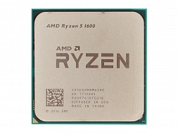 Процессор AMD Ryzen 5 1600, Socket-AM4, 3200МГц,  ядер: 6,  OEM 