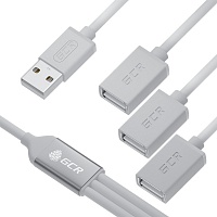 Концентратор USB Greenconnect 6647 GCR-53354 