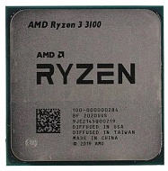 Процессор AMD Ryzen 3 3100, Socket-AM4, 3600МГц,  ядер: 4 