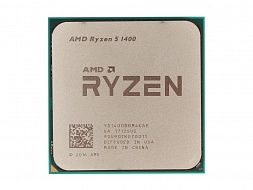 Процессор AMD Ryzen 5 1400, Socket-AM4, 3200МГц,  ядер: 4,  OEM 