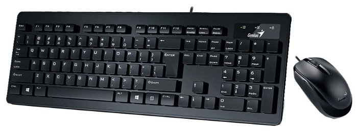 Клавиатура + мышь Genius Combo Slimstar C130 Black USB Wired, 31330208104