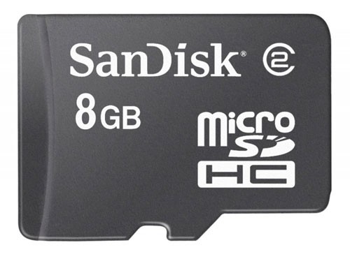 Память microSDHC 8Gb Class4 Sandisk w/o adapter, SDSDQM-008G-B35