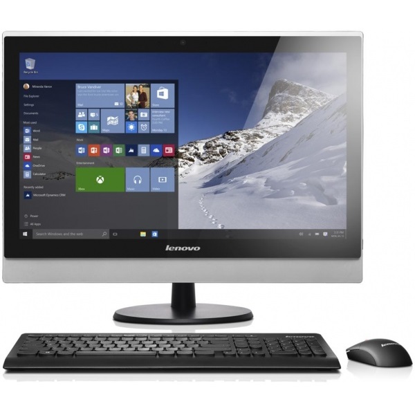 Lenovo S500z All-In-One FS  23" LED Full HD (1920x1080) non-touch  i3-6100U 4G_DDR4 500G/7200 Intel HD DVD-RW KB&Mouse,  Silver& Black, DOS 3Y carry-i