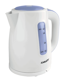 Чайник электрический Scarlett SC-EK18P05 1.7л. 2200Вт фиолетовый/белый (корпус: пластик)