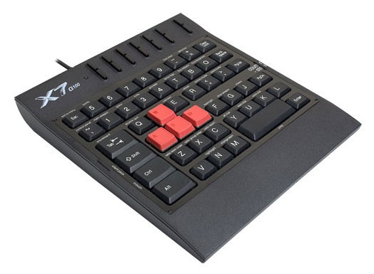 Игровой блок A4 X7-G100 черный USB Multimedia Gamer (подставка для запястий)