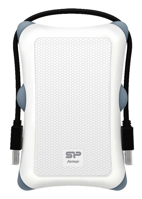 Накопитель HDD 500Gb Silicon Power A30 2.5" USB 2.0 белый Armor, SP500GBPHDA30S3W