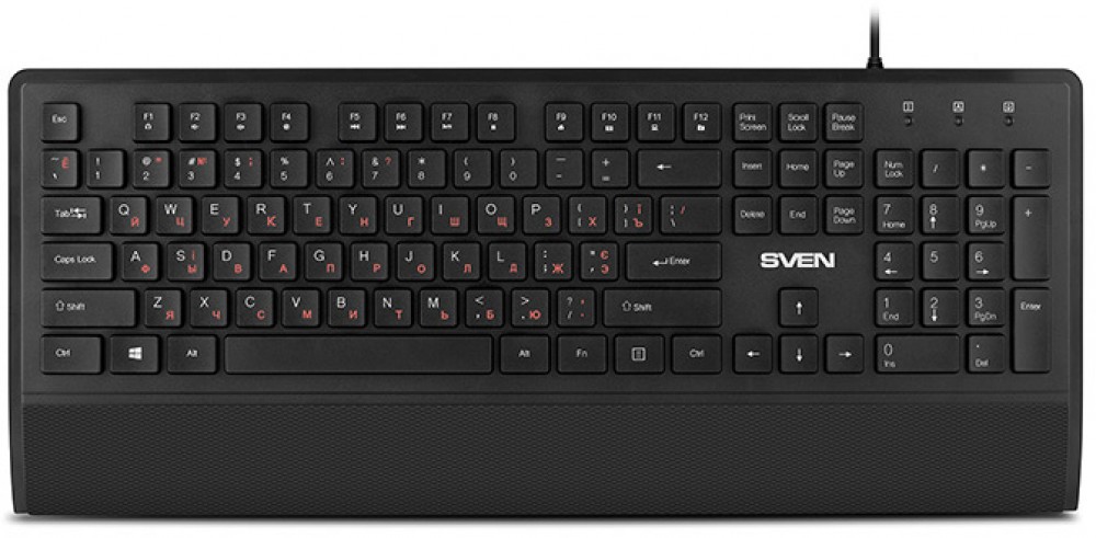 Клавиатура Sven KB-E5500, цифровой блок, USB, цвет: чёрный